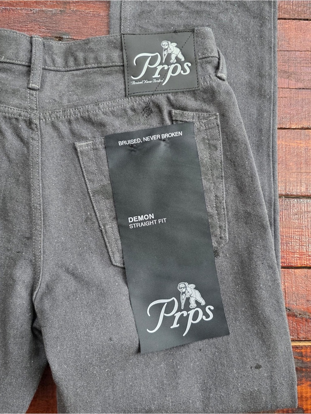 PRPS Demon Straight Fit Jeans Made in UAE Distressed Men’s Size 32 Retail - Picture 10 of 15
